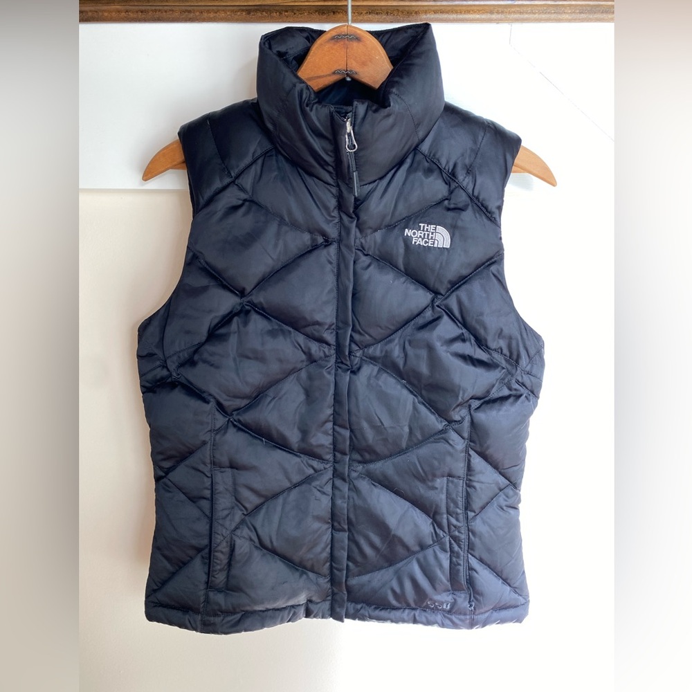 Womens North Face 550 Down Vest Puffer Jacket Coat Size S Sleeveless